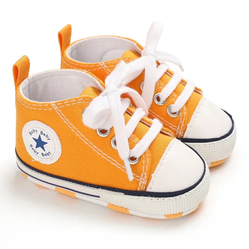 Baby Shoes First Walkers Anti Slip With Star Print - ToylandEU