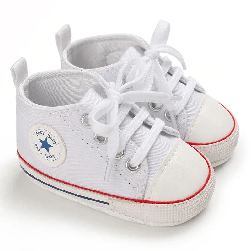 Baby Shoes First Walkers Anti Slip With Star Print - ToylandEU