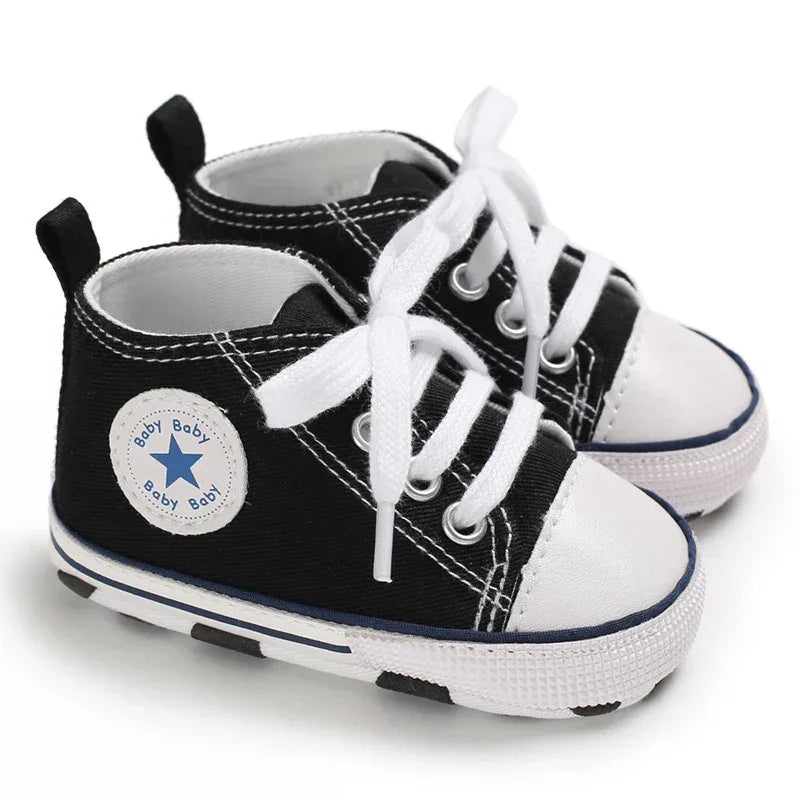 Baby Shoes First Walkers Anti Slip With Star Print - ToylandEU