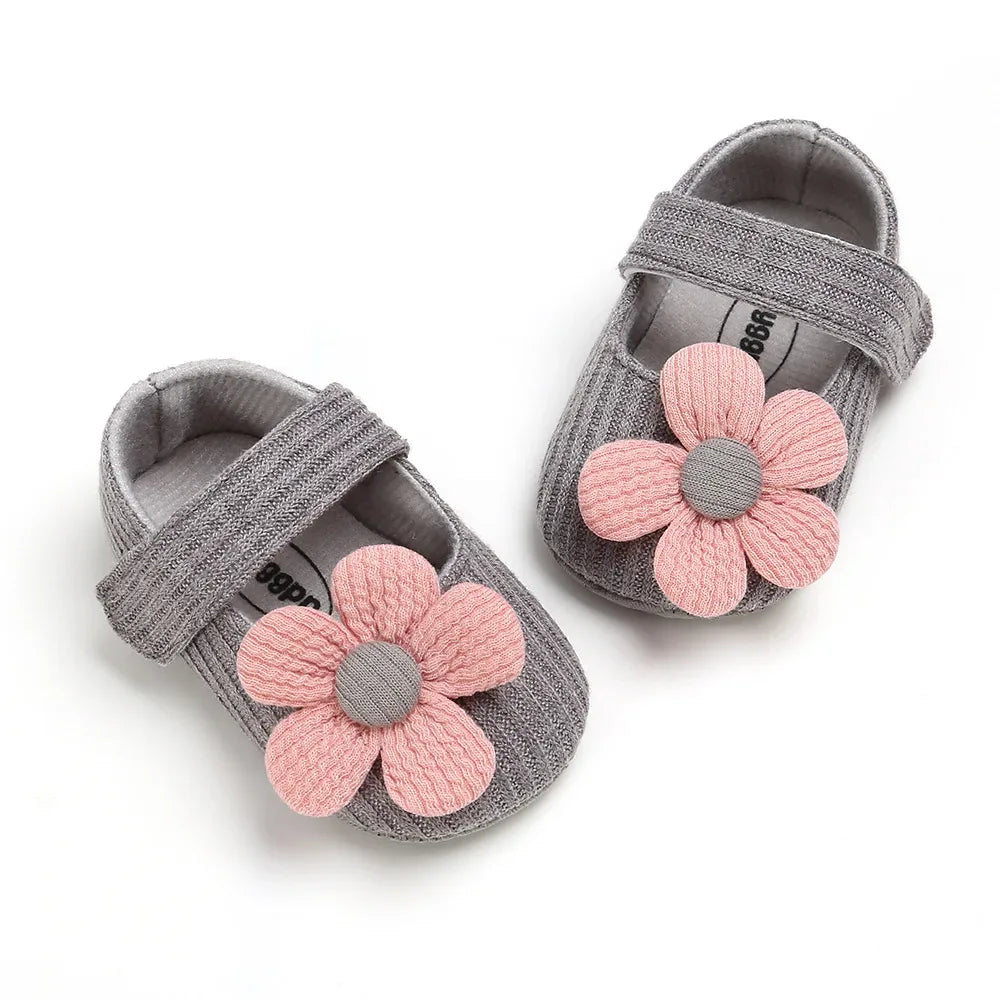 Baby Shoes For Girls First Walker Anti Slip Rubber Sole - ToylandEU