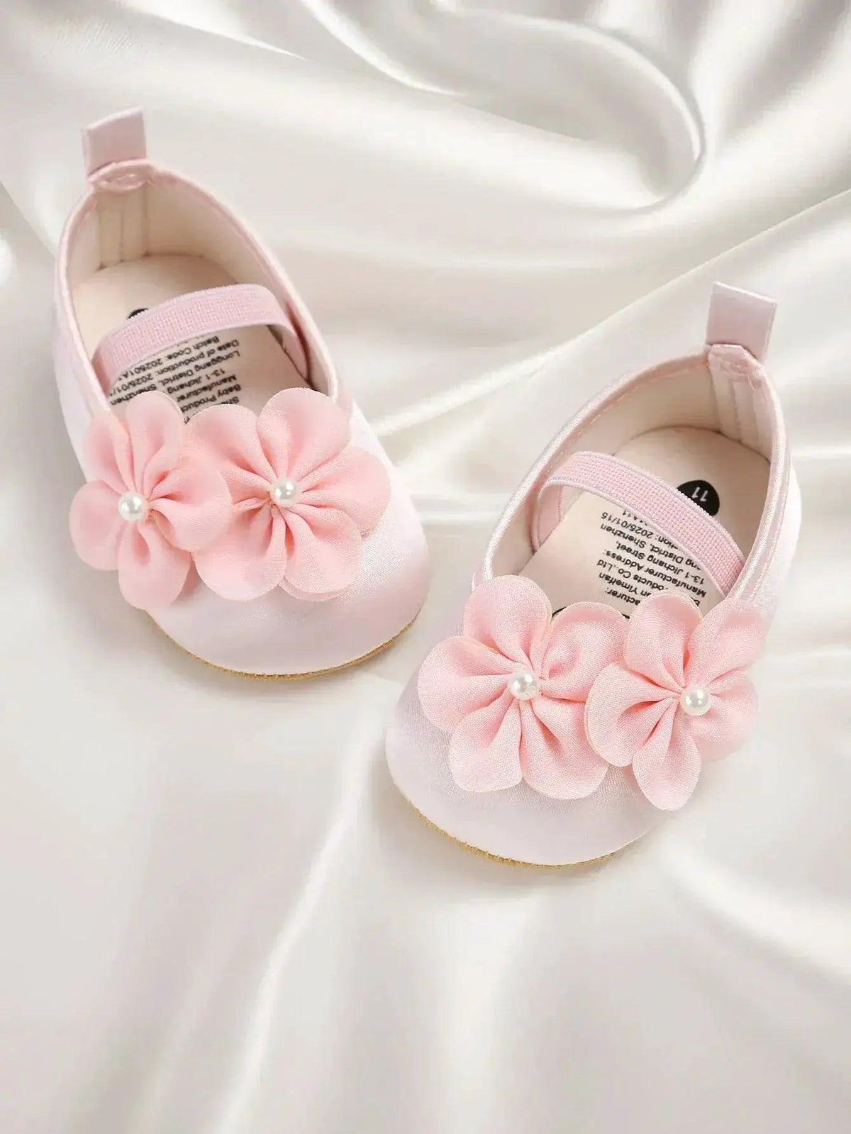  Soft Sole Baby Shoes First Walkers With Pearl Flower -  ToylandEU™