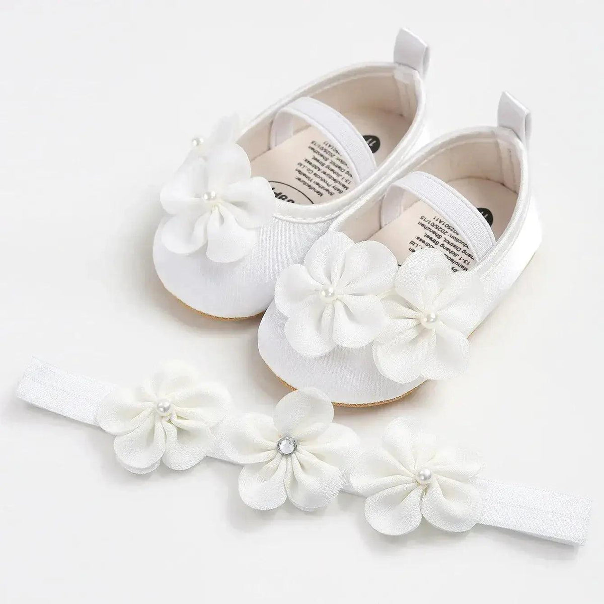 Soft Sole Baby Shoes First Walkers With Pearl Flower -  ToylandEU™