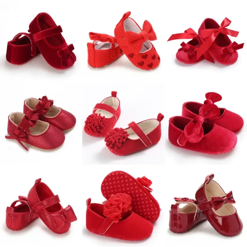 Baby Shoes Non Slip First Walkers With Soft Fabric Sole - ToylandEU