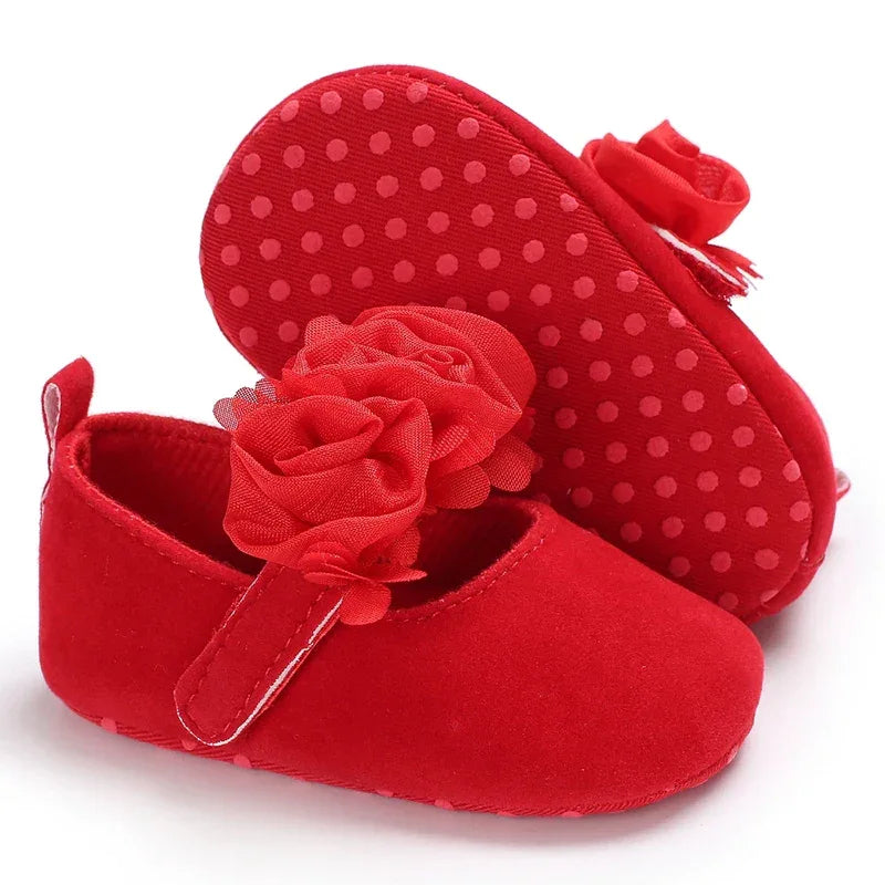 Baby Shoes Non Slip First Walkers With Soft Fabric Sole - ToylandEU