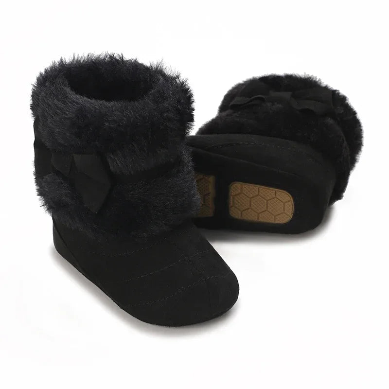 Baby Snow Boots For Girls With Plush Lining Non Slip - ToylandEU
