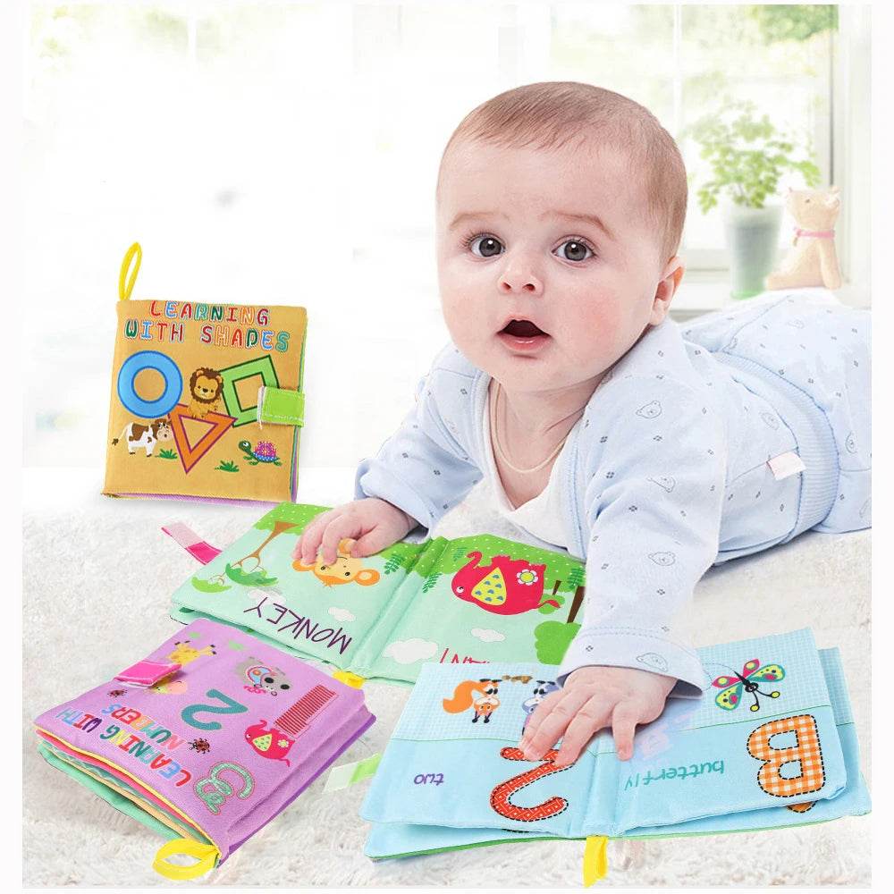 Baby Soft Cloth Book 0-36M Early Learning Toy Parent-Child Interactive Montessori Puppet for Kids - ToylandEU
