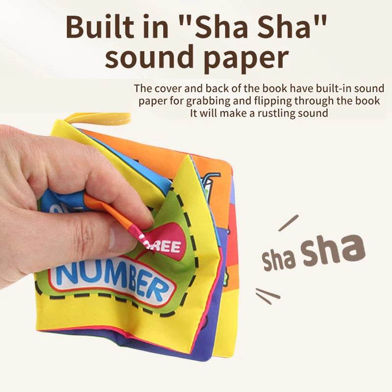 Baby Soft Cloth Book 0-36M Early Learning Toy Parent-Child Interactive Montessori Puppet for Kids - ToylandEU