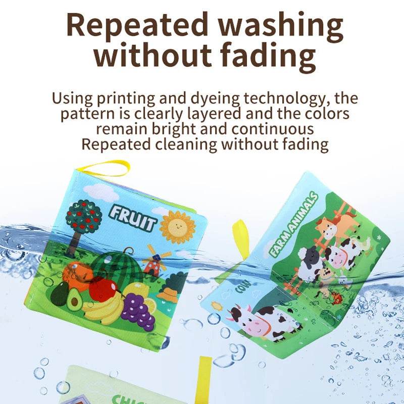 Baby Soft Cloth Book 0-36M Early Learning Toy Parent-Child Interactive Montessori Puppet for Kids - ToylandEU