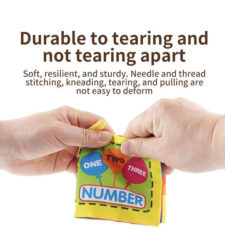 Baby Soft Cloth Book 0-36M Early Learning Toy Parent-Child Interactive Montessori Puppet for Kids - ToylandEU