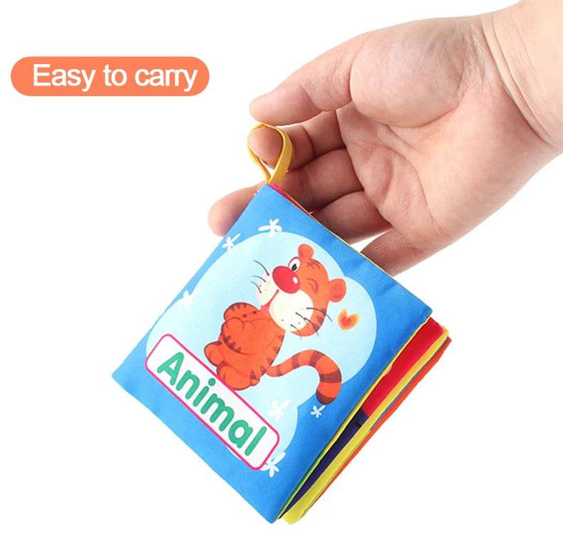Baby Soft Cloth Book 0-36M Early Learning Toy Parent-Child Interactive Montessori Puppet for Kids - ToylandEU