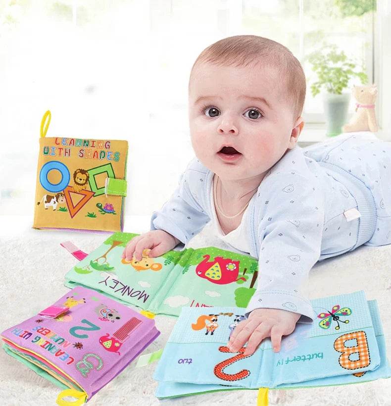 Baby Soft Cloth Book 0-36M Early Learning Toy Parent-Child Interactive Montessori Puppet for Kids - ToylandEU