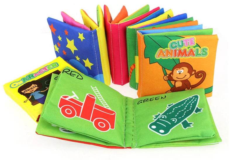 Baby Soft Cloth Book 0-36M Early Learning Toy Parent-Child Interactive Montessori Puppet for Kids - ToylandEU