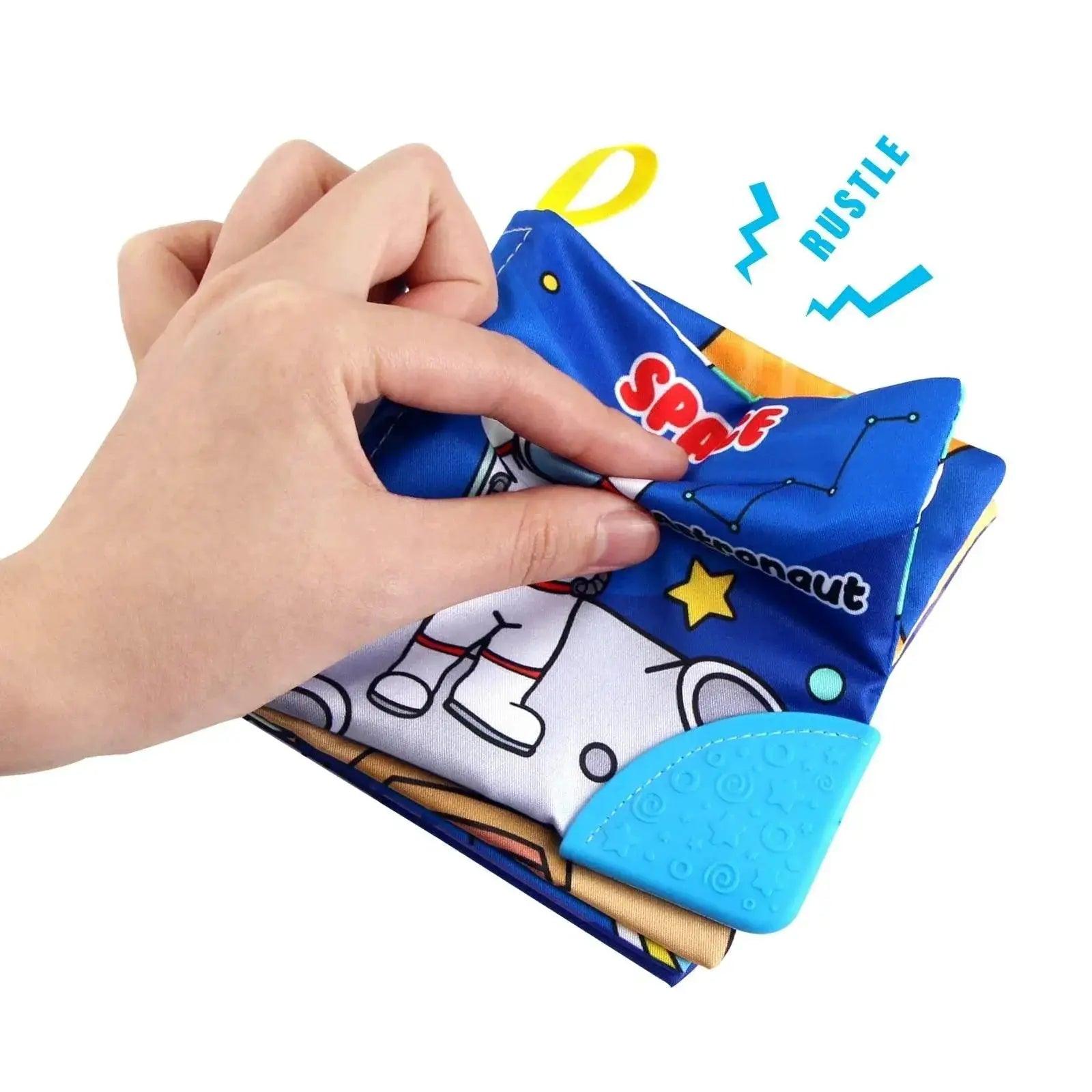  Baby Soft Cloth Books Baby Intelligence Development Learning Book with Teether Rustle Sound Cognition Educational Toys for Baby -  ToylandEU™