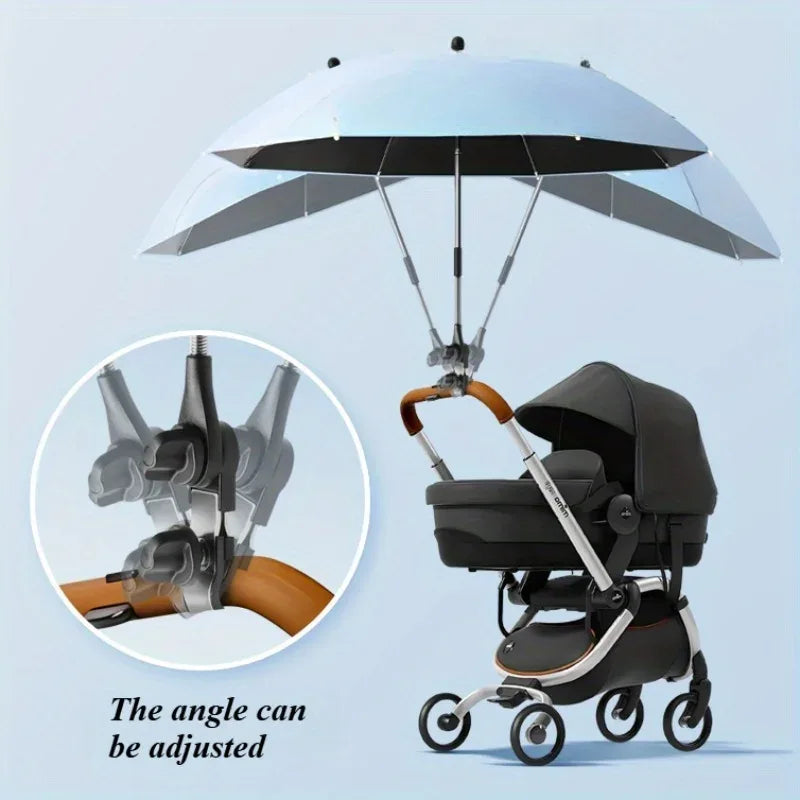 Baby Stroller Umbrella UV Protection Windproof Shade - ToylandEU