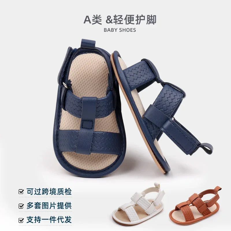 Baby Summer Sandals For First Walkers Anti Slip PU - ToylandEU