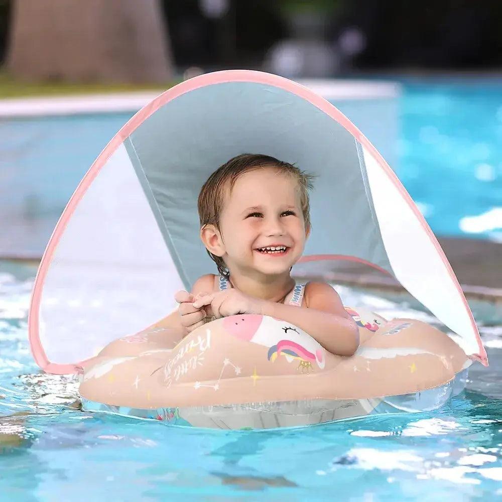  Baby Swim Float With Sun Canopy For Extra Stability -  ToylandEU™