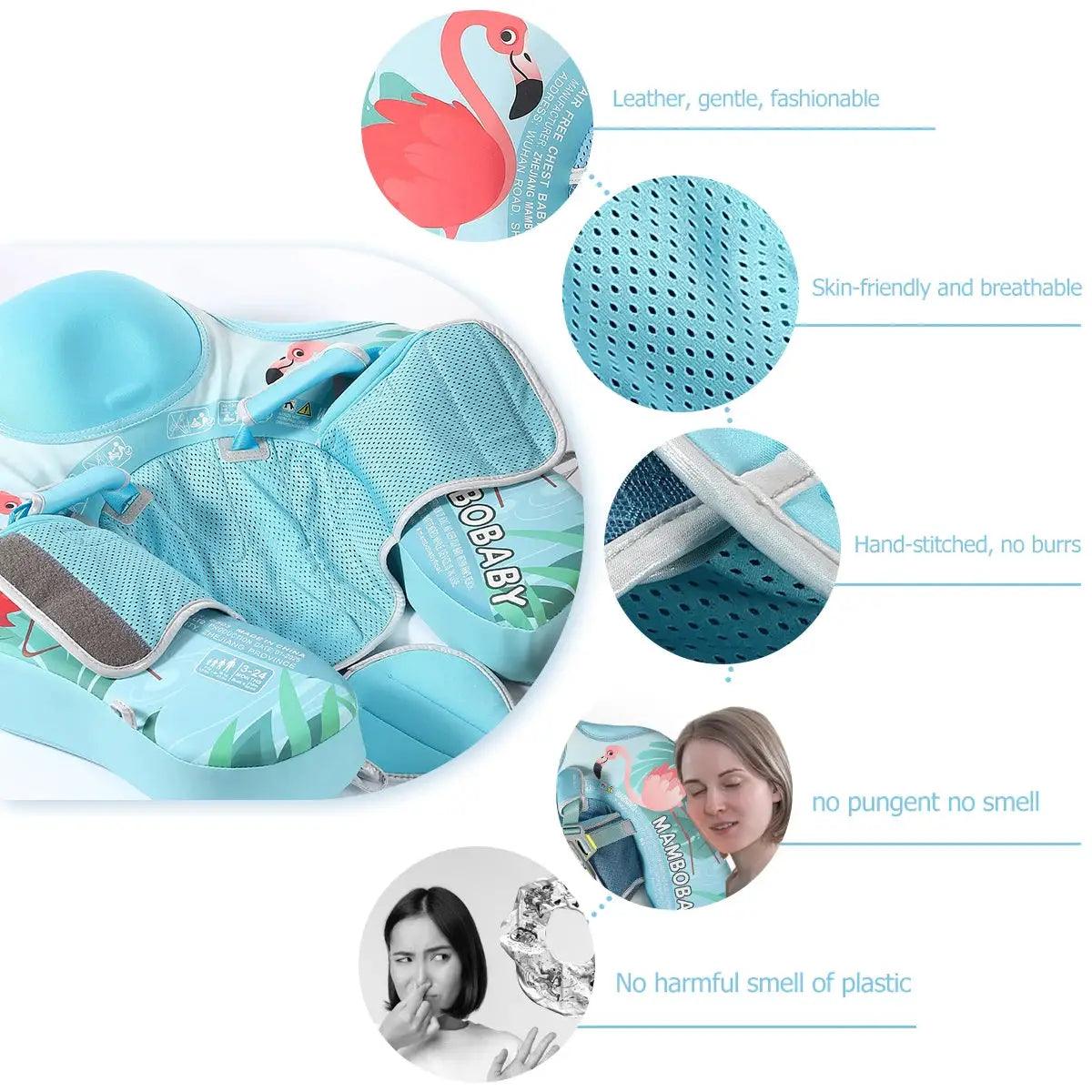  Mambobaby Gentle Skin Safe Baby Swimming Ring With Canopy -  ToylandEU™