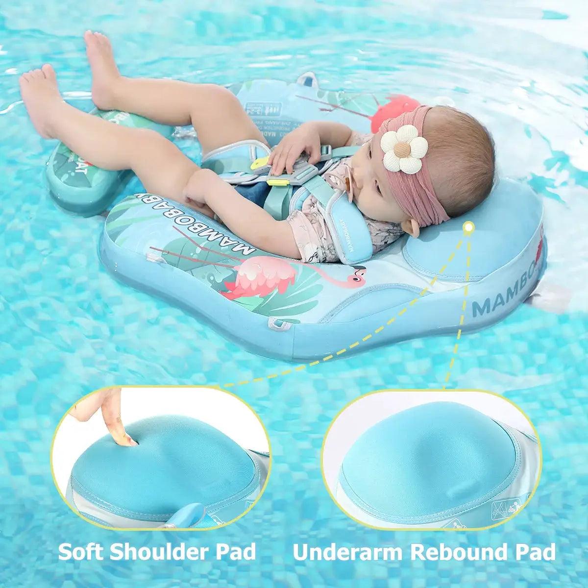  Mambobaby Gentle Skin Safe Baby Swimming Ring With Canopy -  ToylandEU™