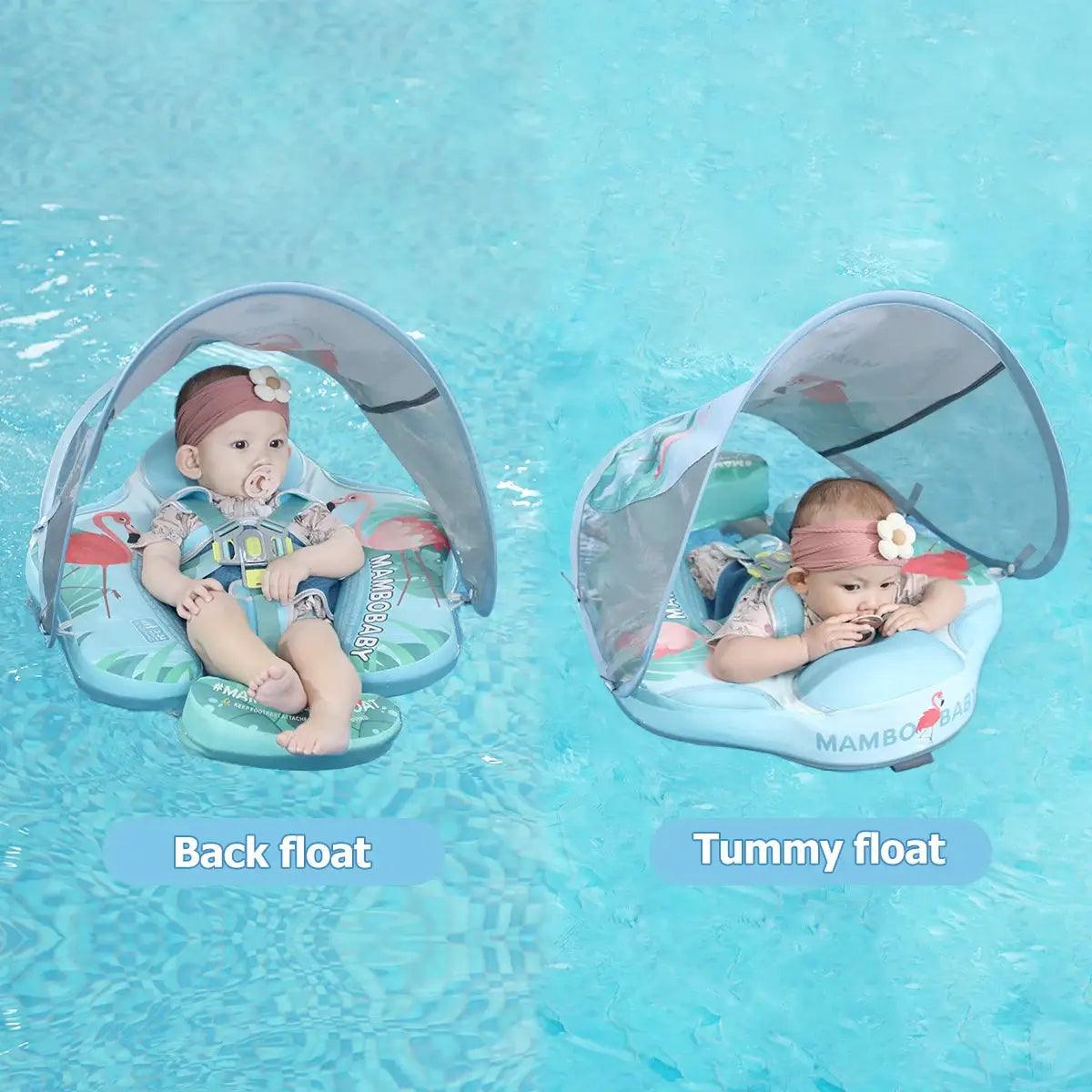  Mambobaby Gentle Skin Safe Baby Swimming Ring With Canopy -  ToylandEU™