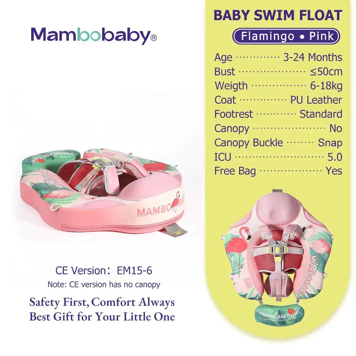  Mambobaby Gentle Skin Safe Baby Swimming Ring With Canopy -  ToylandEU™
