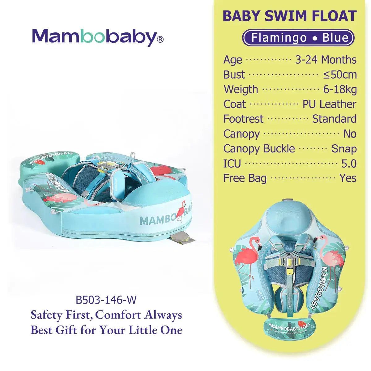  Mambobaby Gentle Skin Safe Baby Swimming Ring With Canopy -  ToylandEU™