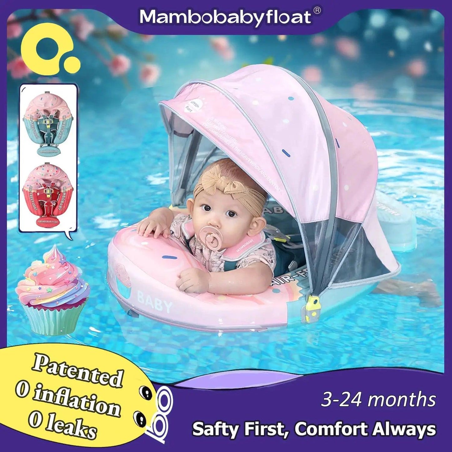  Mambobaby No Inflation Baby Float With Safety Harness -  ToylandEU™