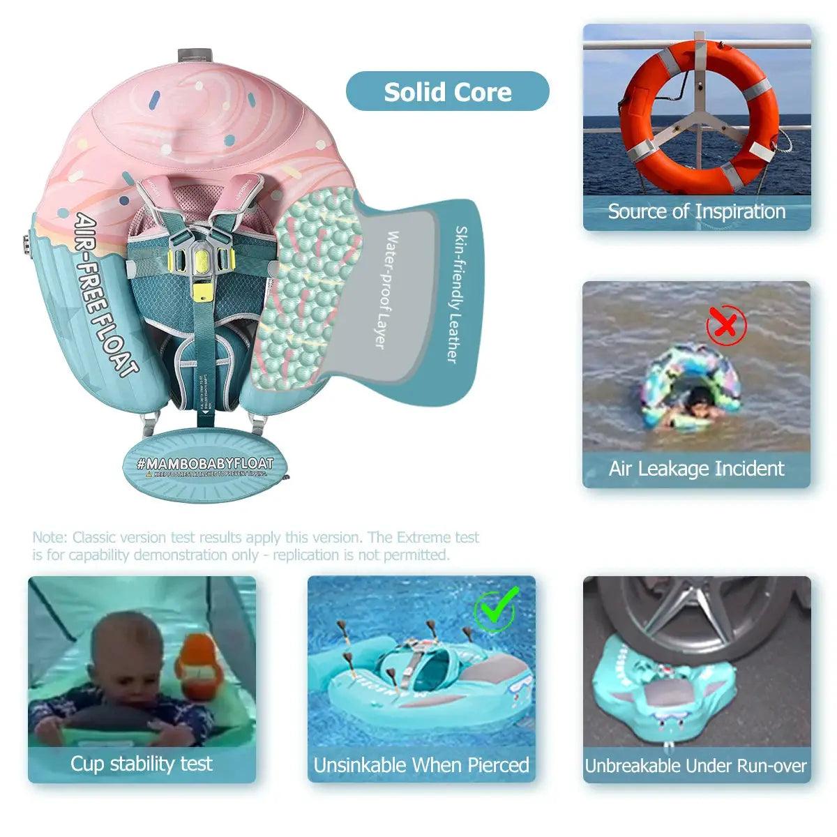  Mambobaby No Inflation Baby Float With Safety Harness -  ToylandEU™