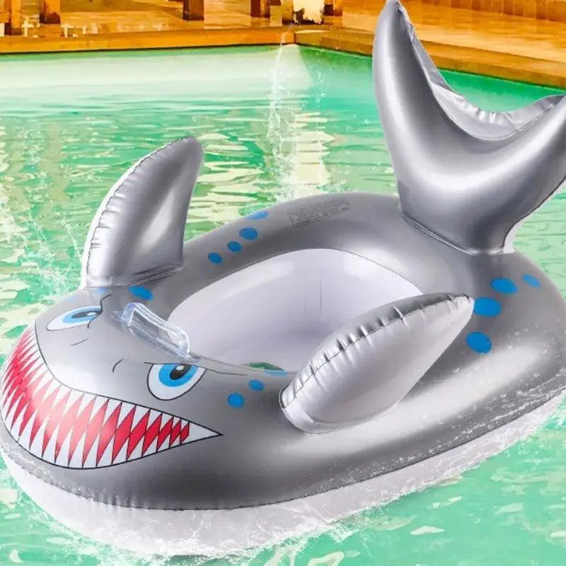  Shark Baby Swim Seat Ring For Toddlers With Safety Handles -  ToylandEU™