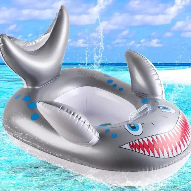  Shark Baby Swim Seat Ring For Toddlers With Safety Handles -  ToylandEU™