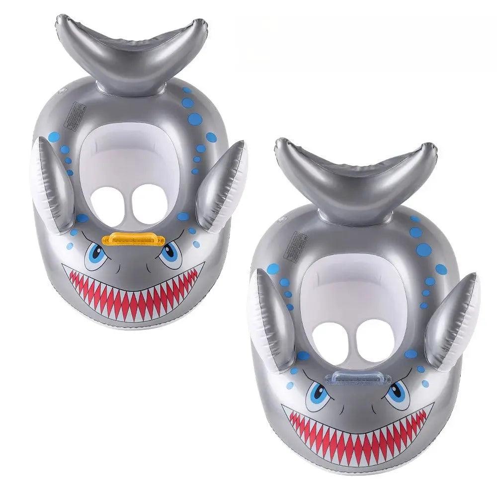  Shark Baby Swim Seat Ring For Toddlers With Safety Handles -  ToylandEU™
