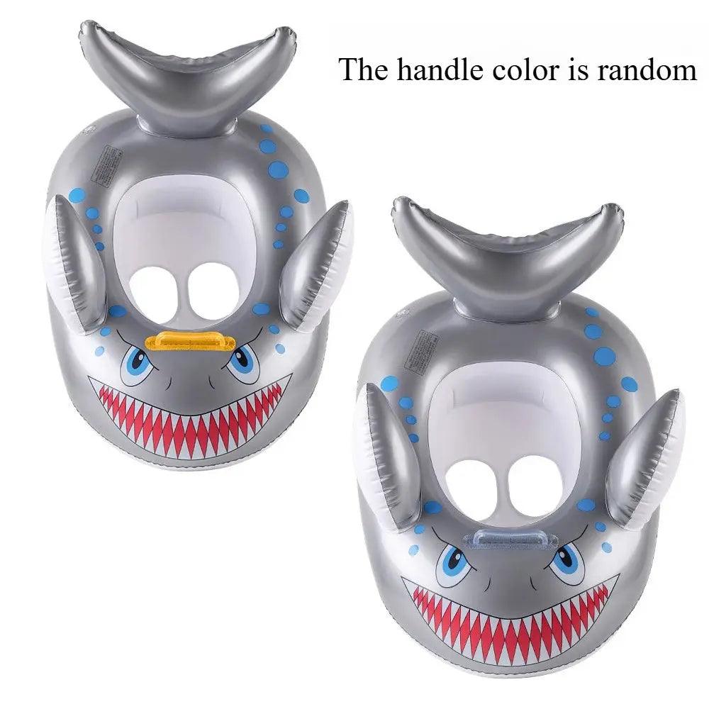  Shark Baby Swim Seat Ring For Toddlers With Safety Handles -  ToylandEU™