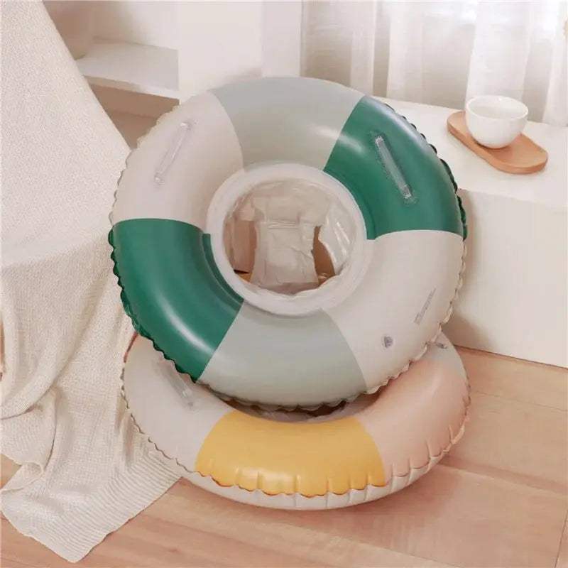 Inflatable Baby Swimming Float with Adjustable Sun Canopy Safety Seat Pool Toy Baby Pool Float Ring for Babies 6-36 Months - ToylandEU