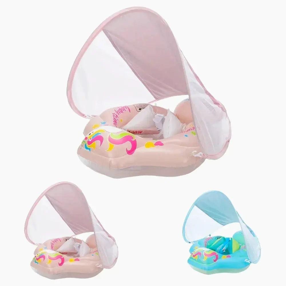  Baby Swim Float With Canopy Extra Stability And Safety -  ToylandEU™