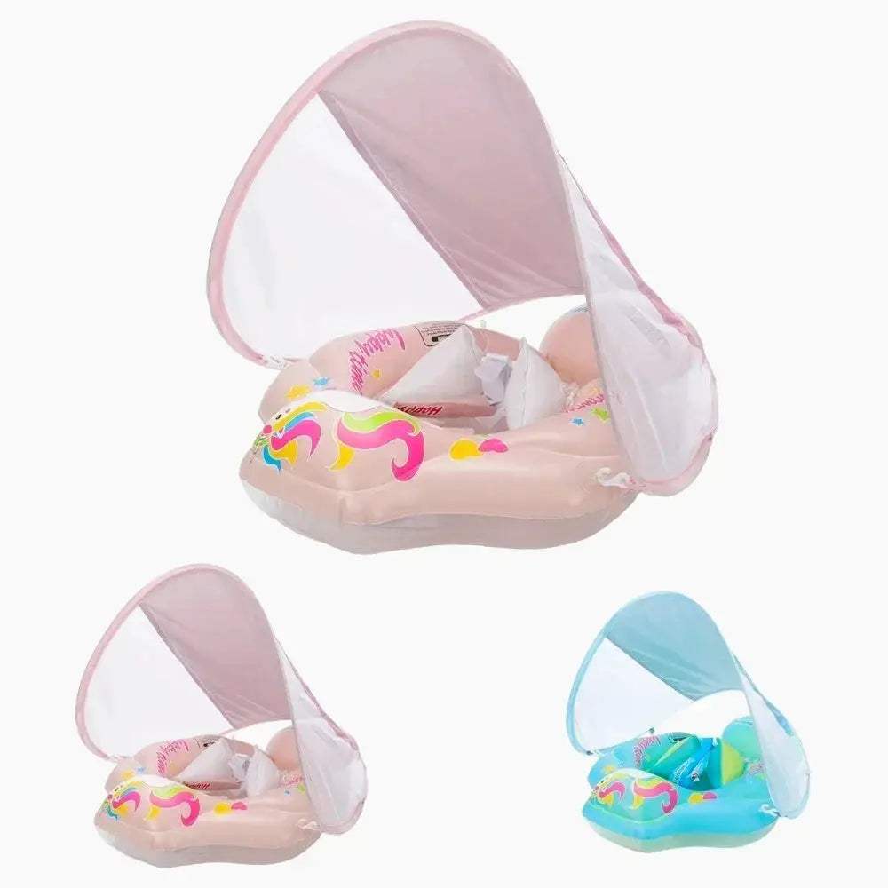  Baby Swim Float With Canopy Extra Stability And Safety -  ToylandEU™