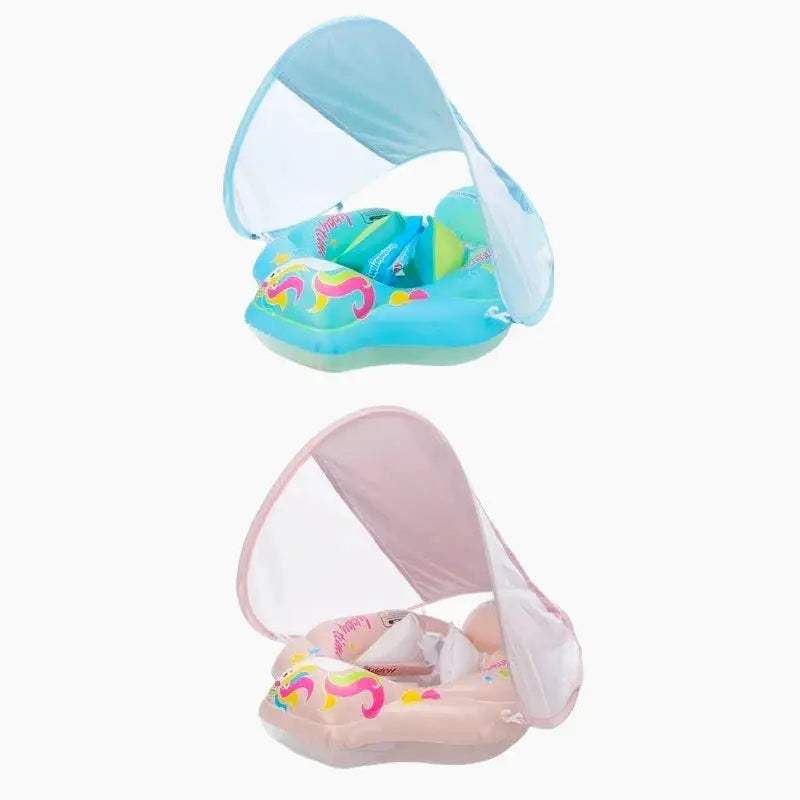  Baby Swim Float With Canopy Extra Stability And Safety -  ToylandEU™