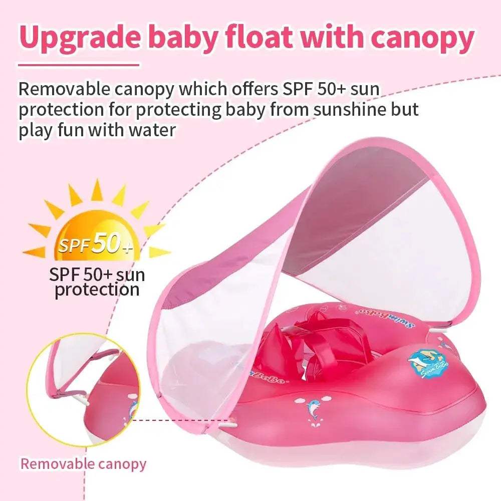  Baby Swim Float With Sun Canopy For Extra Stability -  ToylandEU™