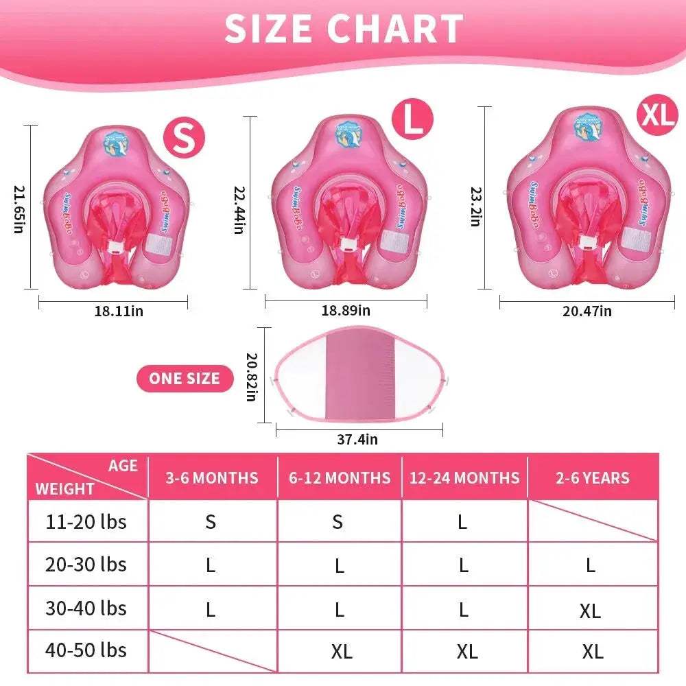  Baby Swim Float With Sun Canopy For Extra Stability -  ToylandEU™