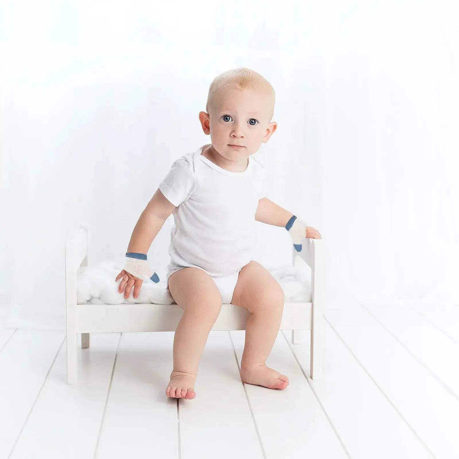 Baby Thumb Sucking Stop Gloves Nylon Finger Guards Two Pairs - ToylandEU