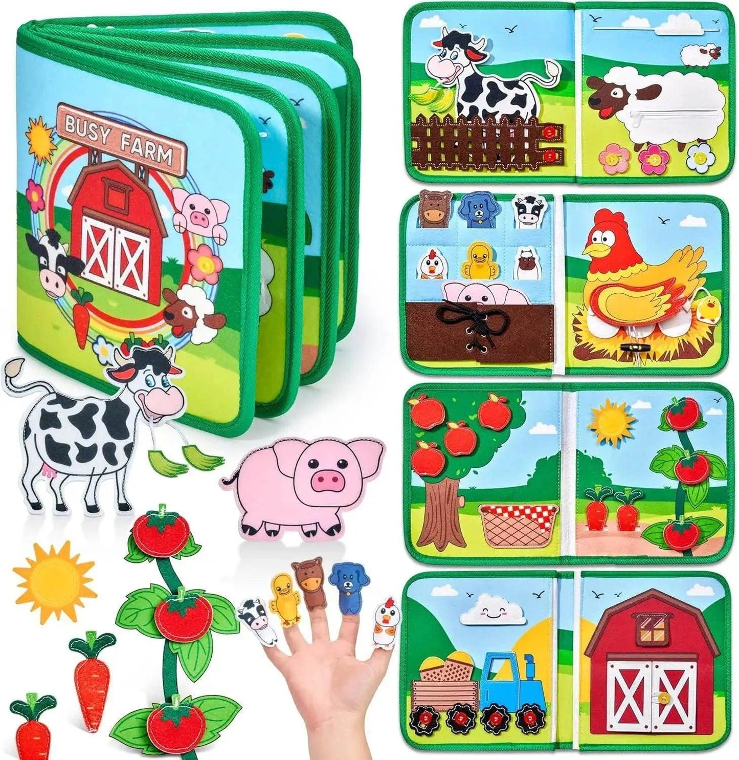 Baby Toy Soft 3D Cloth Book for Infant Learning Skills -  ToylandEU™