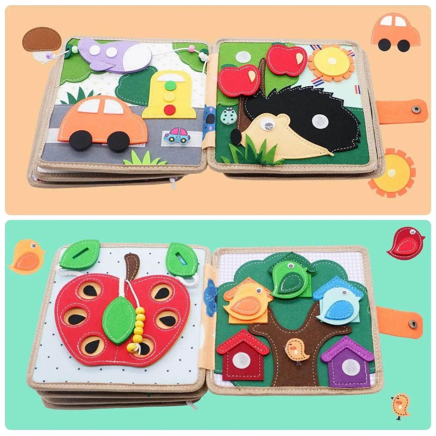  Baby Toy Soft 3D Cloth Book for Infant Learning Skills -  ToylandEU™