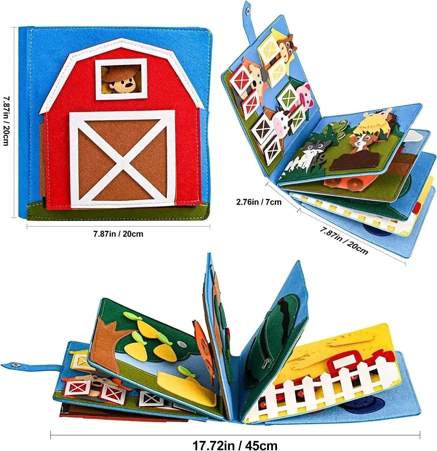 Baby Toy Soft 3D Cloth Book for Infant Learning Skills -  ToylandEU™