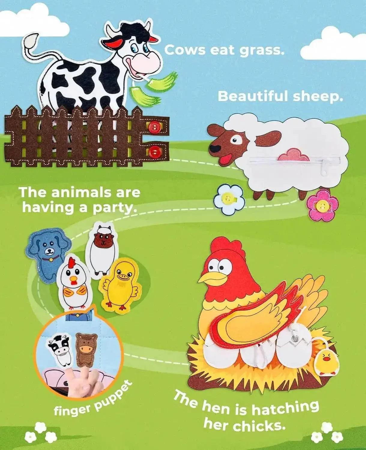  Baby Toy Soft 3D Cloth Book for Infant Learning Skills -  ToylandEU™