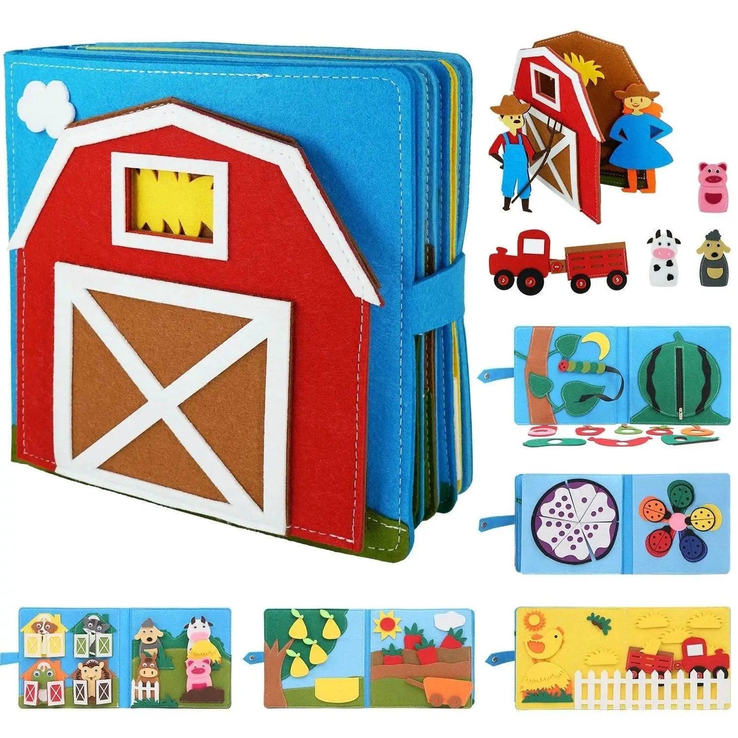  Baby Toy Soft 3D Cloth Book for Infant Learning Skills -  ToylandEU™
