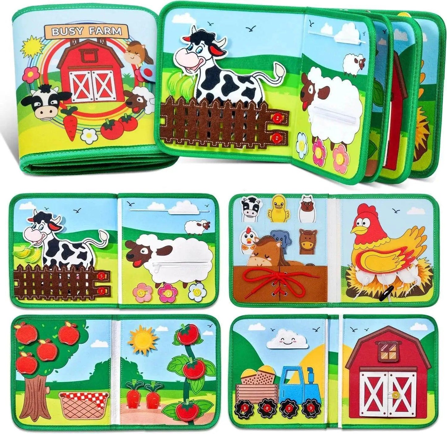  Baby Toy Soft 3D Cloth Book for Infant Learning Skills -  ToylandEU™