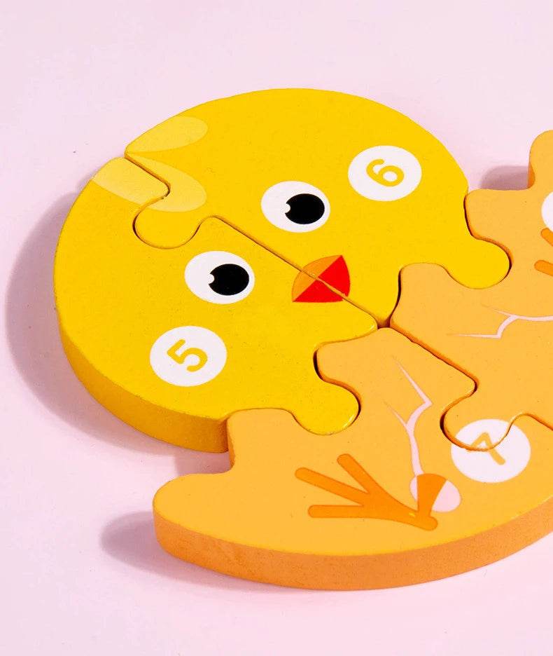 Baby Toy Wooden 3D Puzzle Toys Life Cycle Cartoon Jigsaw - ToylandEU