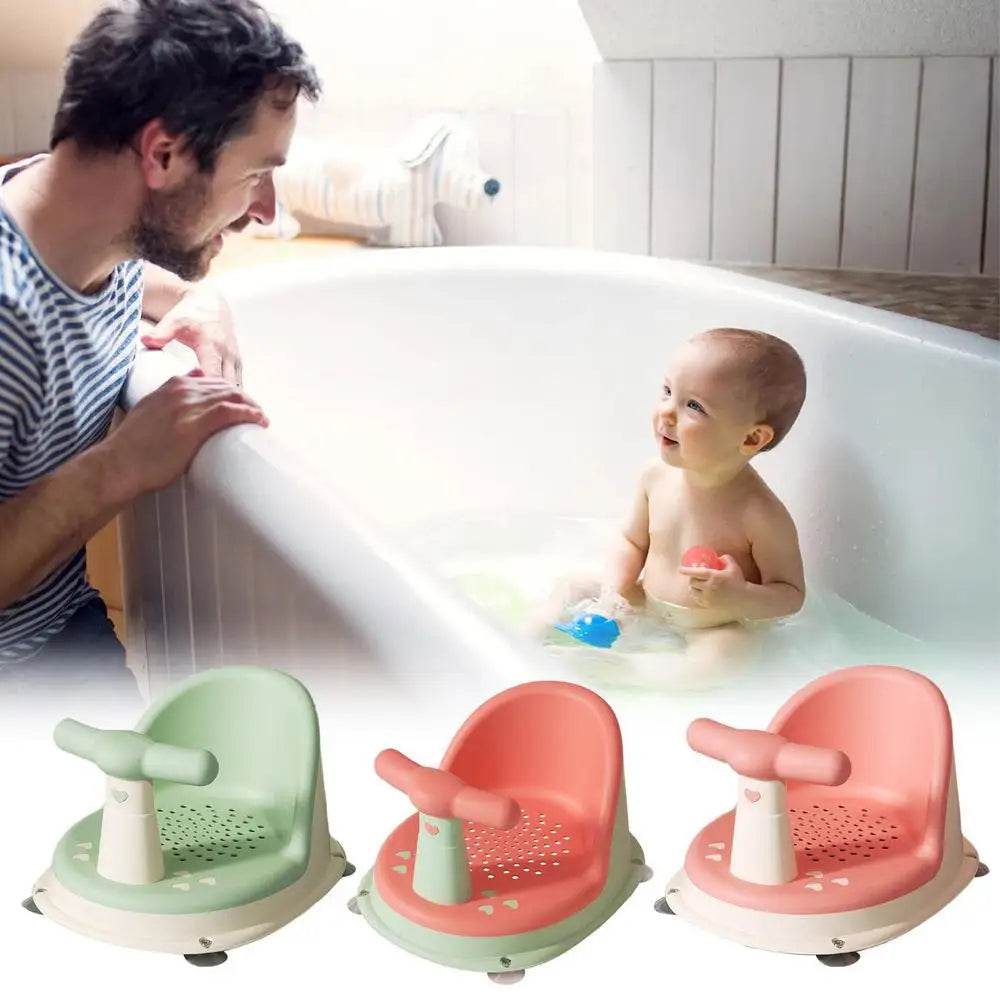 Baby Tub Seat Bathtub Pad Mat Chair Safety Anti Slip Newborn Infant Baby Care Children Cute Bathing Seat For 6 18 Months - ToylandEU