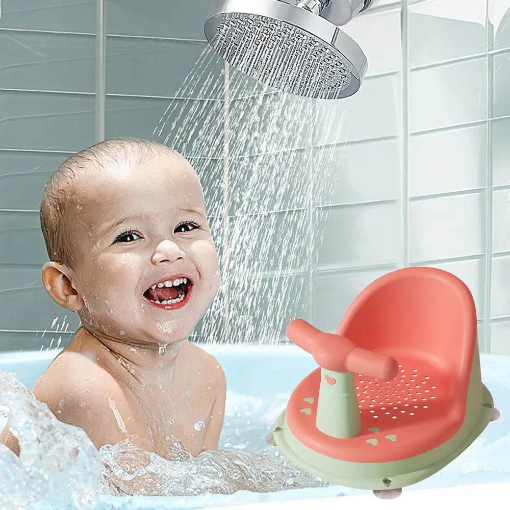 Baby Tub Seat Bathtub Pad Mat Chair Safety Anti Slip Newborn Infant Baby Care Children Cute Bathing Seat For 6 18 Months - ToylandEU