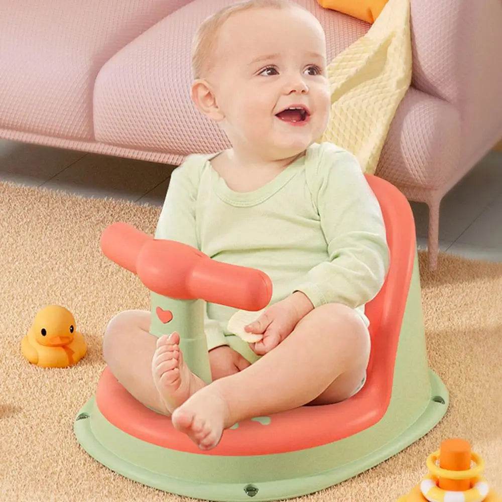 Baby Tub Seat Bathtub Pad Mat Chair Safety Anti Slip Newborn Infant Baby Care Children Cute Bathing Seat For 6 18 Months - ToylandEU