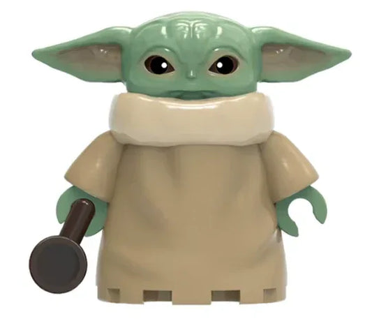 Baby Yoda Figure Collectible ABS Plastic Figure Custom Handmade Design Small Size - ToylandEU