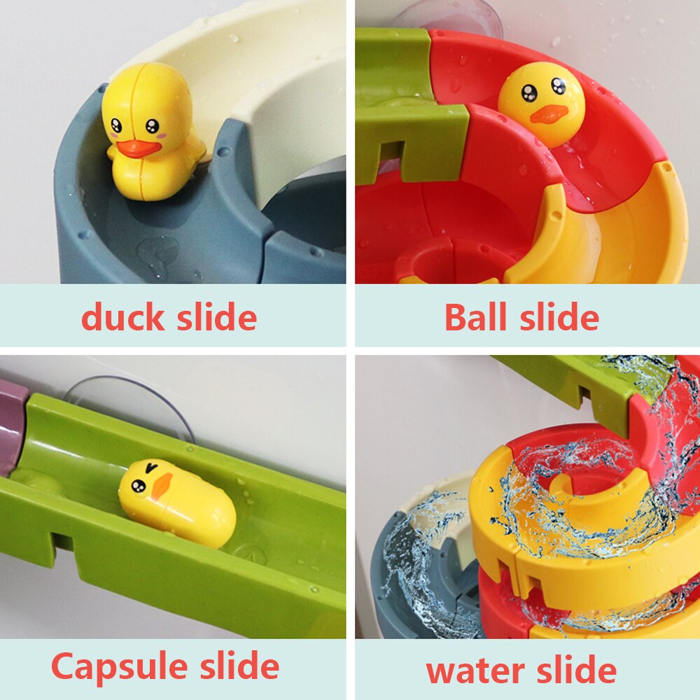 Interactive Marble Race Track Bathtub Toy for Babies